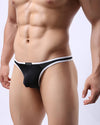 ICE SILK THONG BIKINI WITH PIPING EDGE - nutzcase