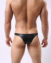 LEATHER LOOK  BIKINI BRIEF - nutzcase