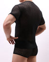 LACE- MESH T-SHIRT - nutzcase