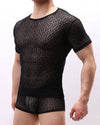 LACE- MESH T-SHIRT - nutzcase