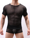 LACE- MESH T-SHIRT - nutzcase