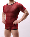 LACE- MESH T-SHIRT - nutzcase